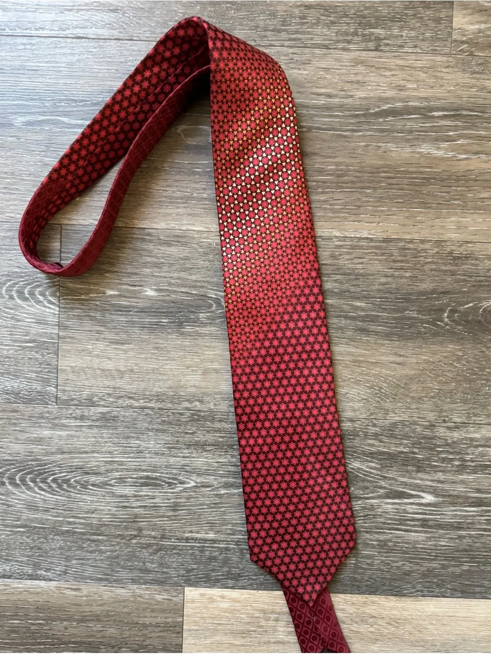 Lanvin Men's Geometric Patterned Silk Tie